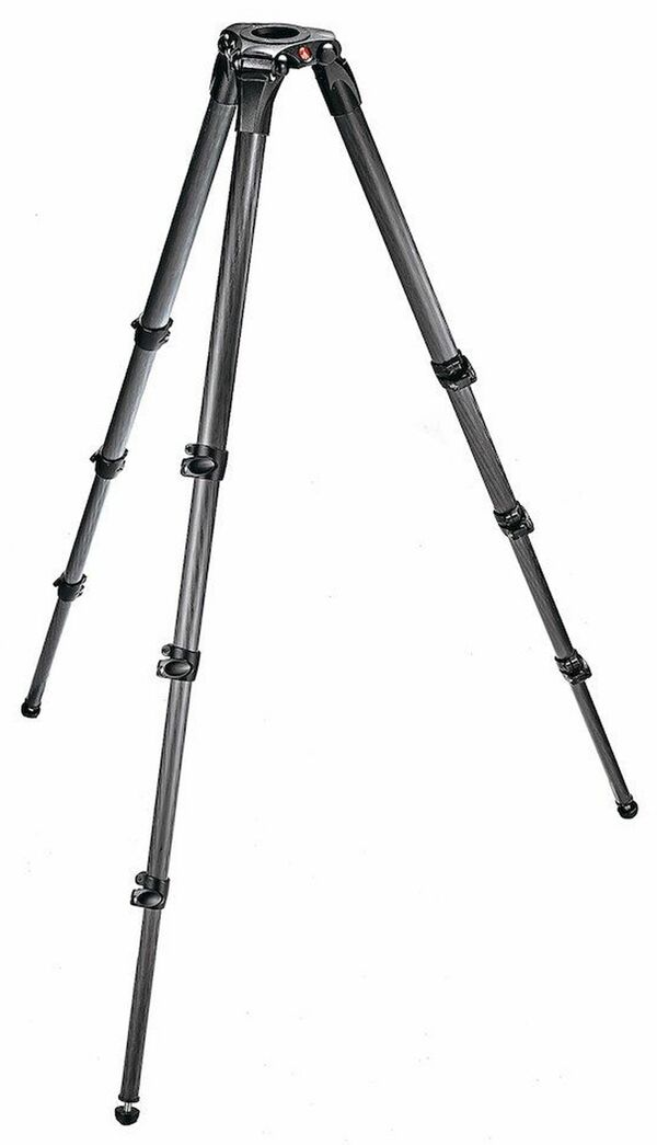 Manfrotto Kompaktes Carbon-Videostativ mit 3 Auszügen 