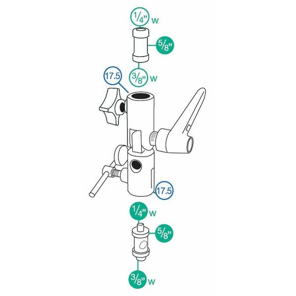 Manfrotto Lite-Tite Schirmneiger aus Aluminium 