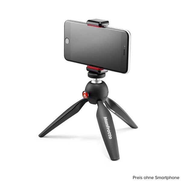 Manfrotto PIXI Mini Stativ mit universeller Smartphone-Klemme 