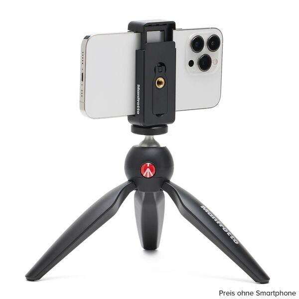 Manfrotto PIXI Mini Stativ mit universeller Smartphone-Klemme 