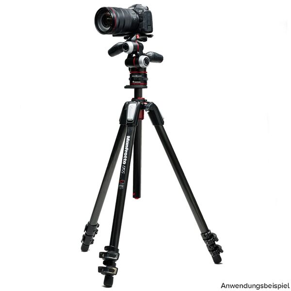 Manfrotto MT055CXPRO3 Set inkl. MHXPRO-3W Neiger und Move QR-System 