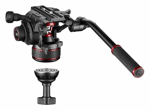 Manfrotto Nitrotech 608 & Carbon Fast Doppelrohr-Stativ 