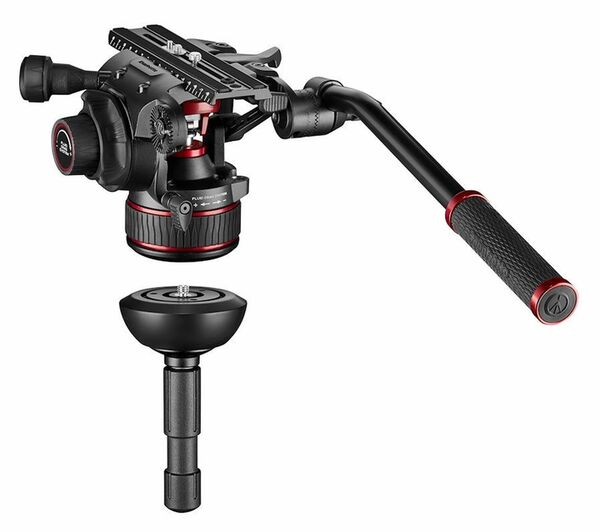 Manfrotto Nitrotech 612 & Alu Fast Doppelrohr-Stativ 