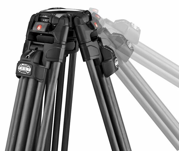 Manfrotto Nitrotech 612 & CF Fast Doppelrohr-Stativ 
