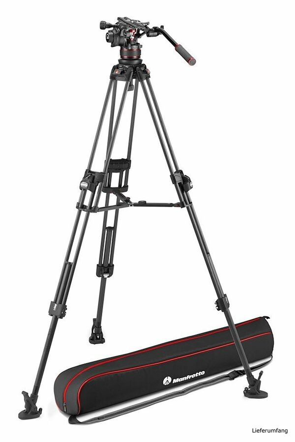 Manfrotto Nitrotech 612 & CF Fast Doppelrohr-Stativ 