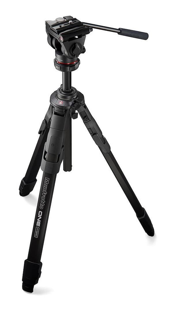 Manfrotto One Alu Stativ 500X Fluid-Kopf 