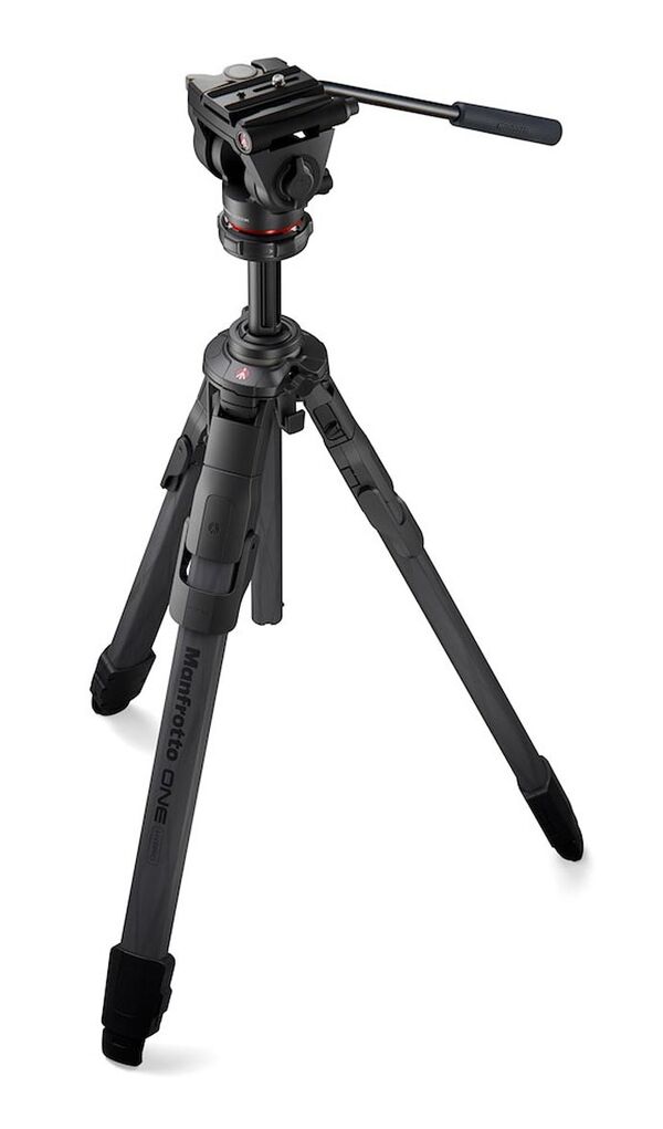 Manfrotto One Carbon Stativ 500X Fluid- Kopf 