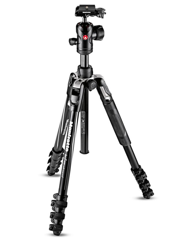 Manfrotto Stativ Befree Advanced Alu Reisestativ Kit QPL mit Kugelkopf  Aluminium schwarz