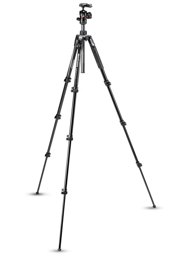 Manfrotto Stativ Befree Advanced Alu Reisestativ Kit QPL mit Kugelkopf  Aluminium schwarz