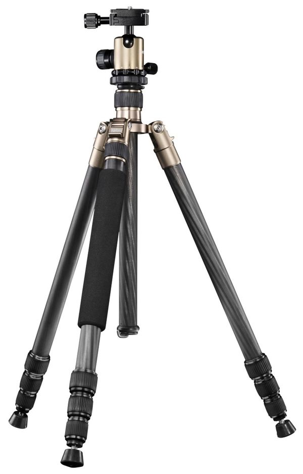 Mantona Titanium Carbon 2 in 1 Stativ, 159cm 