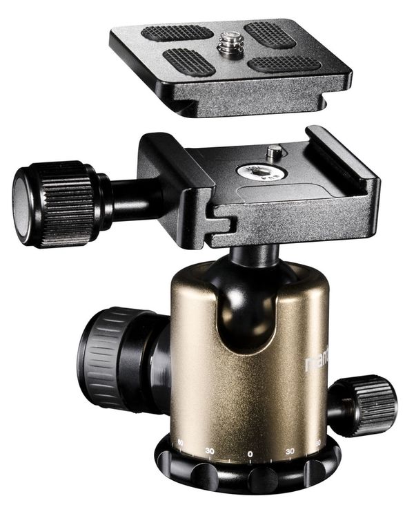 Mantona Titanium Carbon 2 in 1 Stativ, 159cm 