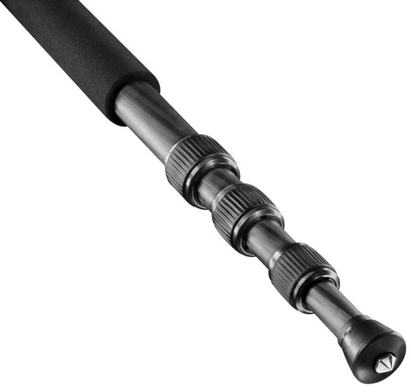 Mantona Titanium Carbon 2 in 1 Stativ, 159cm 