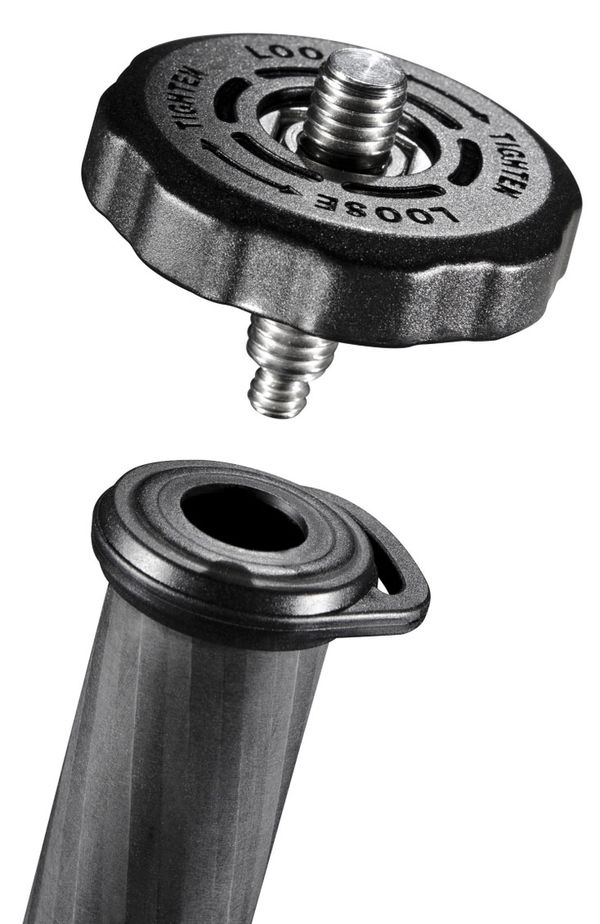 Mantona Titanium Carbon 2 in 1 Stativ, 159cm 