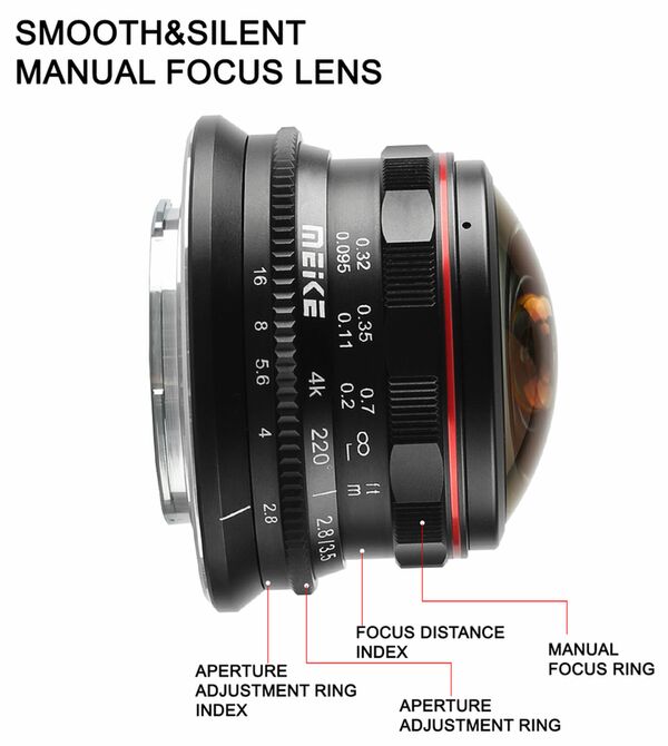 Meike 3,5mm f/2.8  Micro Four Thirds