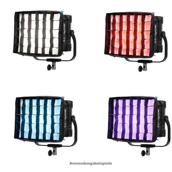 Nanlite Alien 150C Full-Color Multifunktions-Flächenleuchte Leuchtfläche 24,6 x 18 cm. Nennleistung 175 W. Weißlicht 2700 - 12000 K CRI: 96 TLCI: 97 Grün-/Mag 