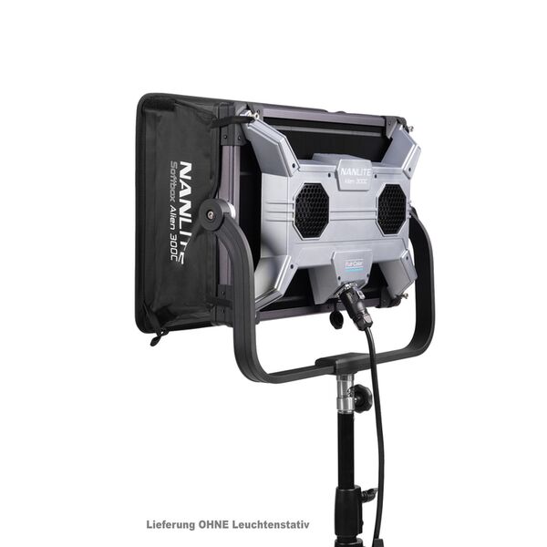 Nanlite Alien 300C Full-Color Multifunktions-Flächenleuchte Leuchtfläche 36 x 24 8 cm. Nennleistung 350 W. Weißlicht 2700 - 12000 K CRI: 96 TLCI: 97 Grün-/Mag 