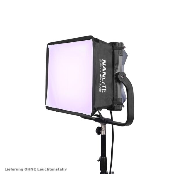 Nanlite Alien 300C Full-Color Multifunktions-Flächenleuchte Leuchtfläche 36 x 24 8 cm. Nennleistung 350 W. Weißlicht 2700 - 12000 K CRI: 96 TLCI: 97 Grün-/Mag 