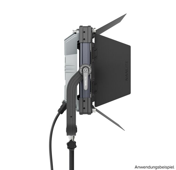 Nanlite BD-AL300 Lichtklappenvorsatz für Flächenleuchte Alien 300C. Metallrahmen mit vier Lichtklappen. 