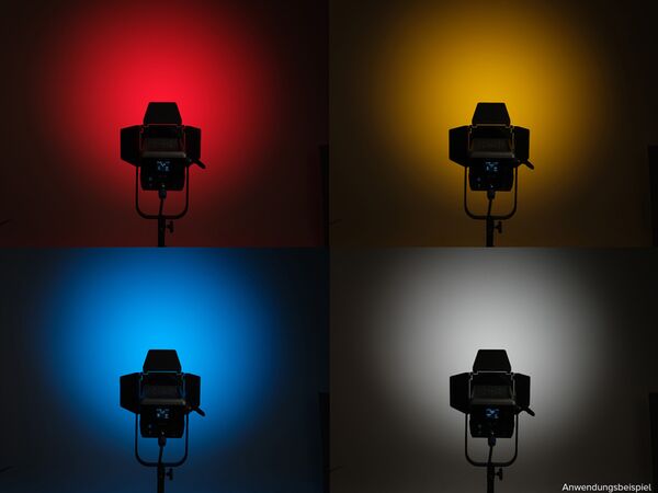 Nanlite BD-BM-RF45 Lichtklappenvorsatz für Bowens-Standard-Reflektor RF-BM mit vier Lichtklappen und herausnehmbarem Wabengitter 