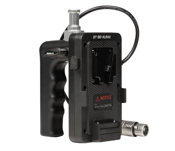 Nanlite BT-BG-XLR4II Akku-Handgriff mit 4-Pin-XLR-Stecker 