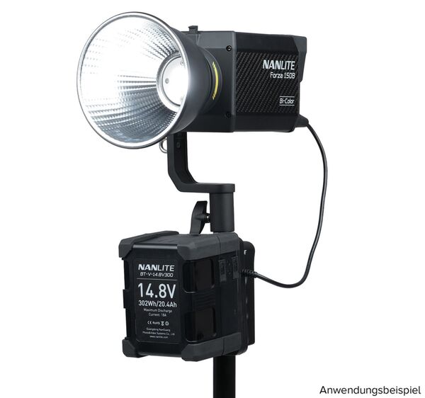 Nanlite BT-BG-XLR4II Akku-Handgriff mit 4-Pin-XLR-Stecker 