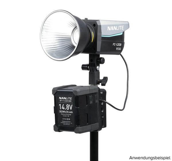 Nanlite BT-BG-XLR4II Akku-Handgriff mit 4-Pin-XLR-Stecker 