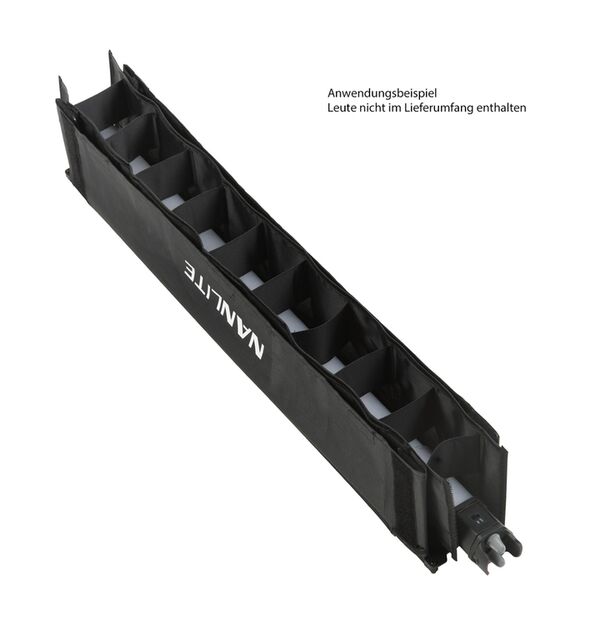 Nanlite Lichtklappenvorsatz BD-PTII15C+EC für PavoTube II 15C inkl. Stoffwabe. 