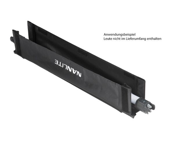 Nanlite Lichtklappenvorsatz BD-PTII15C+EC für PavoTube II 15C inkl. Stoffwabe. 