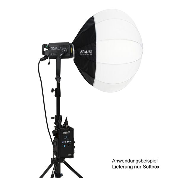 Nanlite LT-65 Lantern-Softbox 65 cm mit Bowens-Anschluss z. B. für Forza 300(B) II 500(B) II. Inkl. Transporttasche. 
