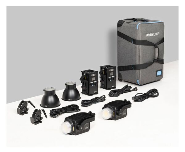 Nanlite Reportage- und Studio-Scheinwerfer Forza  300B II Bi-color 2KIT-ST