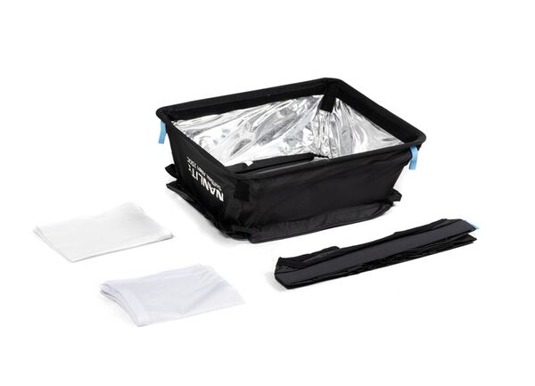 Nanlite SB-AL150 Pop-up-Softbox für Flächenleuchte Alien 150C. Mit Standard- und Lite-Diffusor sowie Stoffwabe. 