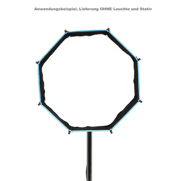 Nanlite SB-FMM-O-40 Oktagonal-Softbox 40 cm mit FMM-Bajonettanschluss. Inkl. Standard- und Lite-Diffusor Stoffwabe und Schutztasche. 