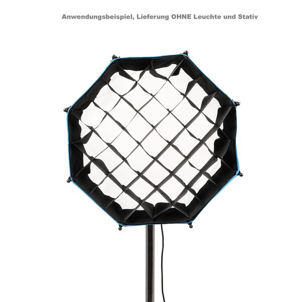Nanlite SB-FMM-O-40 Oktagonal-Softbox 40 cm mit FMM-Bajonettanschluss. Inkl. Standard- und Lite-Diffusor Stoffwabe und Schutztasche. 