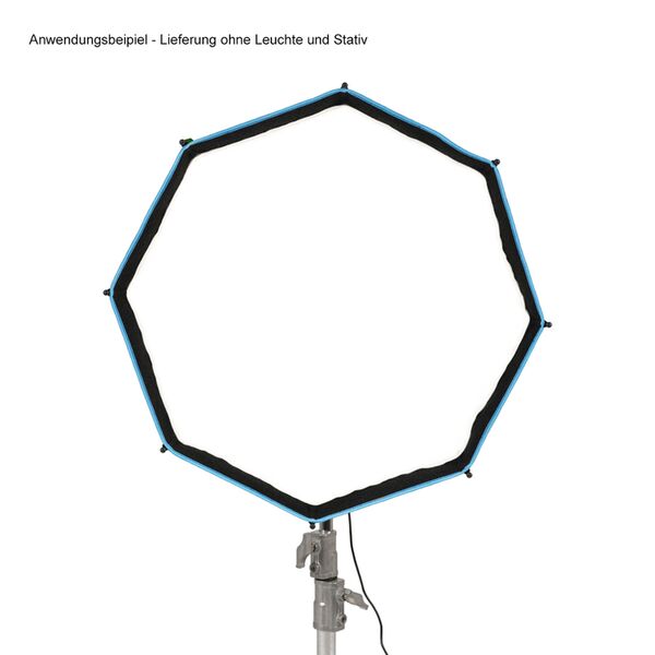 Nanlite SB-FMM-O-60 Oktagonal-Softbox 60 cm mit FMM-Bajonettanschluss. Inkl. Standard- und Lite-Diffusor Stoffwabe und Schutztasche. 