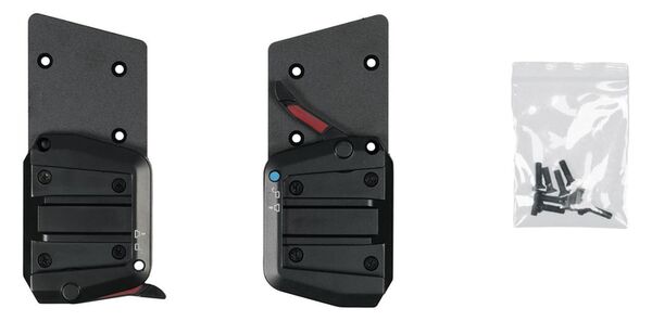 Nanlux AS-CGA-EV2400 Befestigungsplatten zur Schwerpunktverlagerung 1 Paar. Montage am Scheinwerfer Evoke 2400B. Ermöglicht Schwerpunktverlagerung bei Verwen 