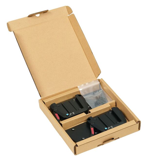 Nanlux AS-CGA-EV2400 Befestigungsplatten zur Schwerpunktverlagerung 1 Paar. Montage am Scheinwerfer Evoke 2400B. Ermöglicht Schwerpunktverlagerung bei Verwen 