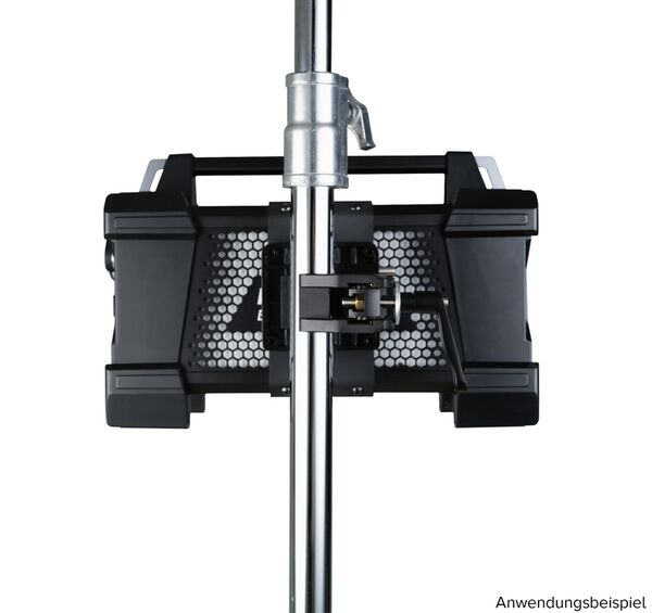 Nanlux AS-CP-QR-EV Stativklammer mit Schnellkupplung z. B. für Netzteil der Evoke-Scheinwerfer (eine Stativklammer AS-CP-QR-EV ist im Lieferumfang der Evoke- 