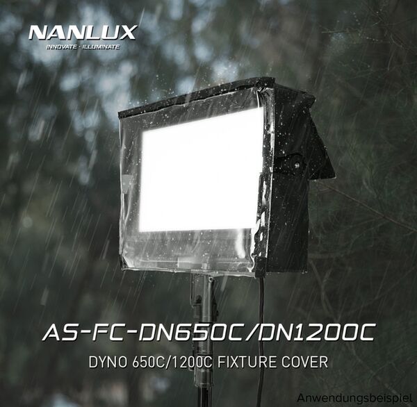 Nanlux AS-FC-DN1200C Wetterschutzhülle Schutzklasse IPX5 (Schutz gegen Strahlwasser) inkl. Aufbewahrungstasche für Dyno 1200C 