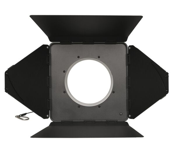 Nanlux BD-NLM Lichtklappenvorsatz mit vier Lichtklappen und NLM-Bajonettanschluss. Für Evoke 900C/1200/1200B/2400B. 