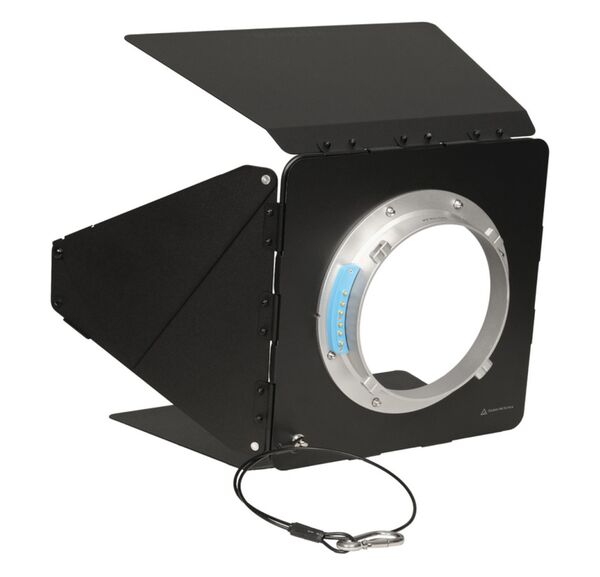 Nanlux BD-NLM Lichtklappenvorsatz mit vier Lichtklappen und NLM-Bajonettanschluss. Für Evoke 900C/1200/1200B/2400B. 