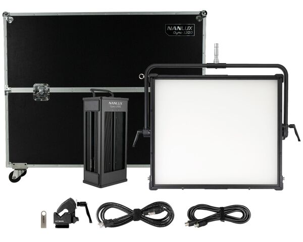 Nanlux Dyno 1200C 1KIT-FT mit Multifunktions-Flächenleuchte Dyno 1200C mit Flightcase 