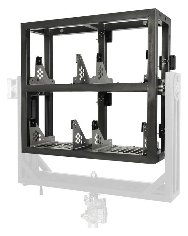 Nanlux FR-EV-4-H Halterahmen für 4 x Evoke 2400B. Ohne Montagebügel. 