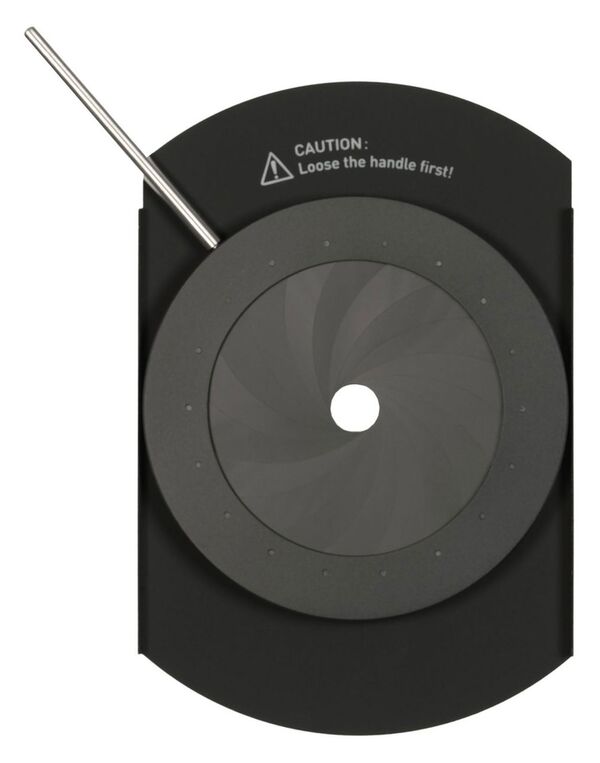 Nanlux PJ-NLM-AI Irisblende. Mit 18 Lamellen. Für Projektionsvorsatz PJ-NLM-15-30. 