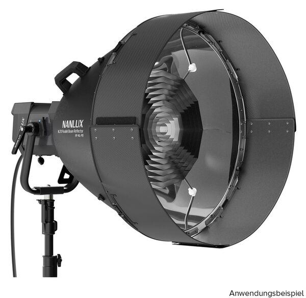 Nanlux RF-NL-PB Parallel-Beam-Reflektor NL70 6° mit NLM-Bajonettanschluss und Snoot. Inkl. Aufbewahrungstasche. Für Evoke 900C/1200/1200B/ 2400B. 