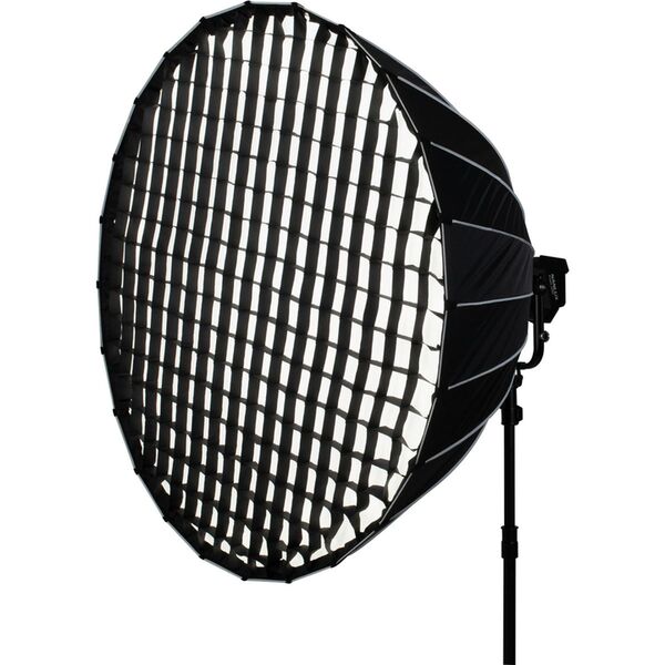 Nanlux SB-NLM-150-PR Parabol-Softbox 150 cm mit abnehmbarer Stoffwabe und NLM-Bajonettanschluss. Inkl. Aufbewahrungstasche. Für Evoke 900C/1200/1200B/2400B. 