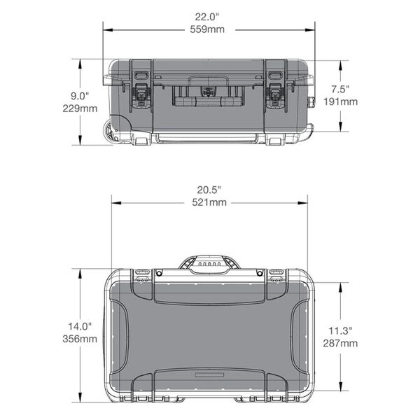 Nanuk 935 Case mit Schaumstoff  olive