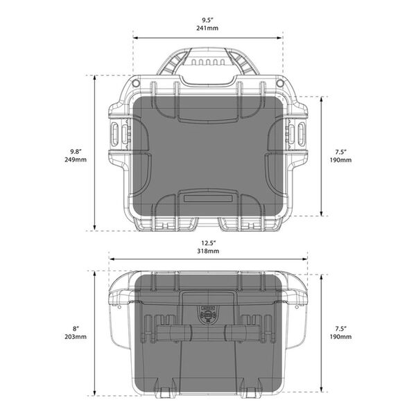 Nanuk Case 908 - Gepolsterte Trennwand  schwarz