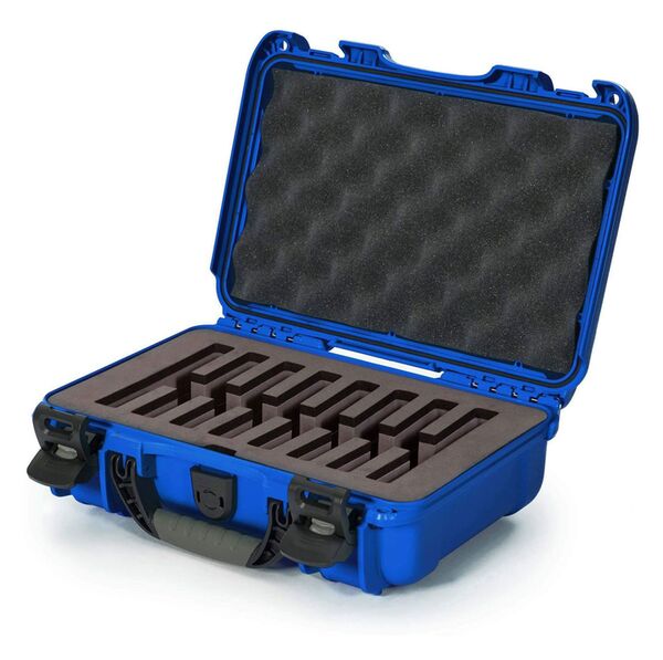 Nanuk Case 909 mit Schaumstoffeinlage für 8 Messer  blau