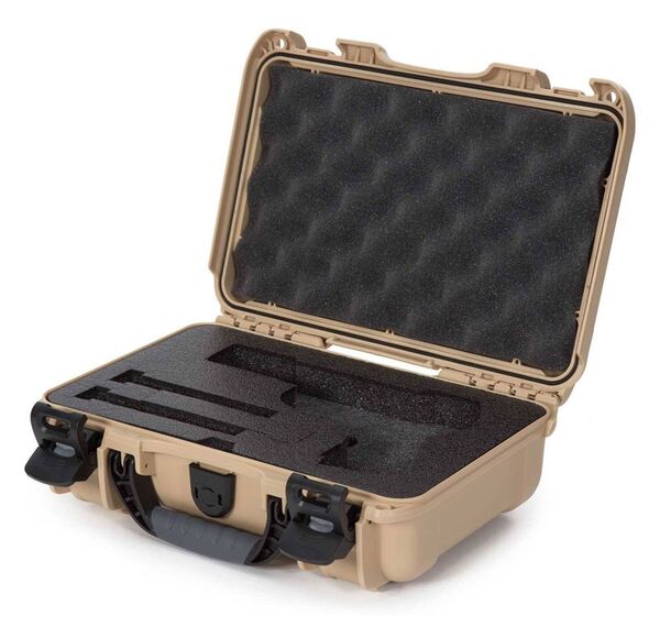 Nanuk Case 909 mit Schaumstoffeinlage für Pistole  beige