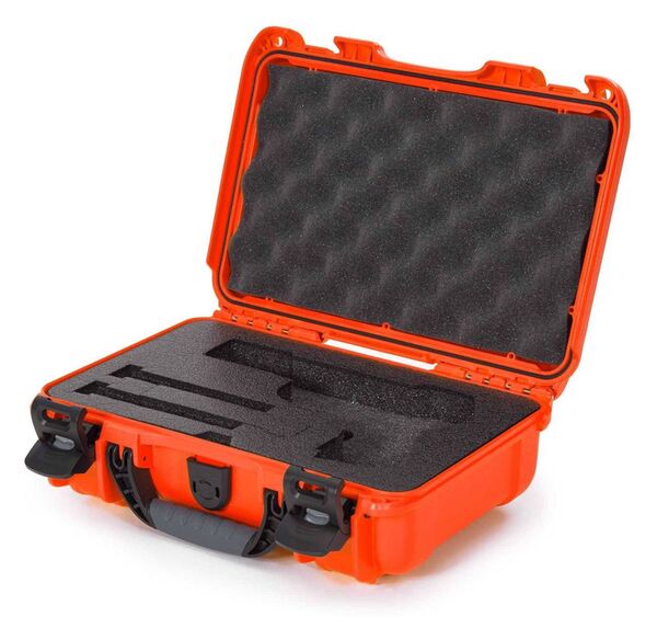 Nanuk Case 909 mit Schaumstoffeinlage für Pistole  orange